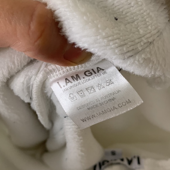 I.AM.GIA Striker Striped Jogger Sweatpants Black White Gigi Hadid Size Small - Picture 6 of 7